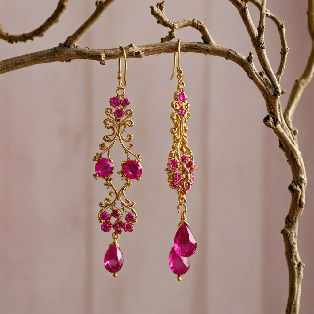 Jakie kolczyki do fuksjowej sukienki na wieczór?