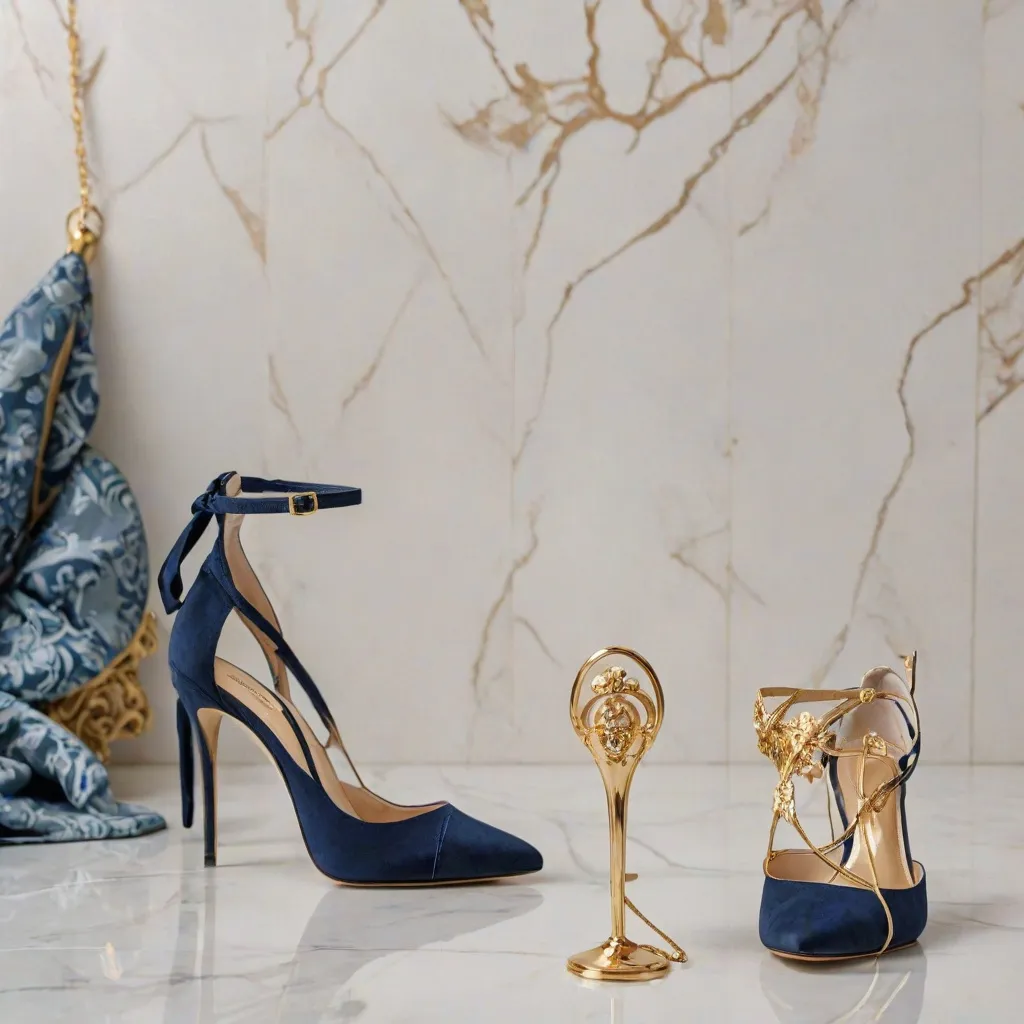 Jakie buty do niebieskiej sukienki na elegancką okazję?