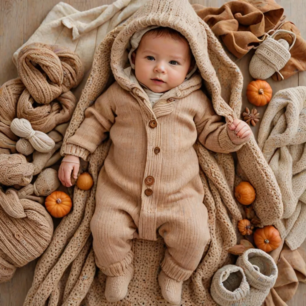 Jak ubrać niemowlaka na spacer jesienią, by było mu ciepło?